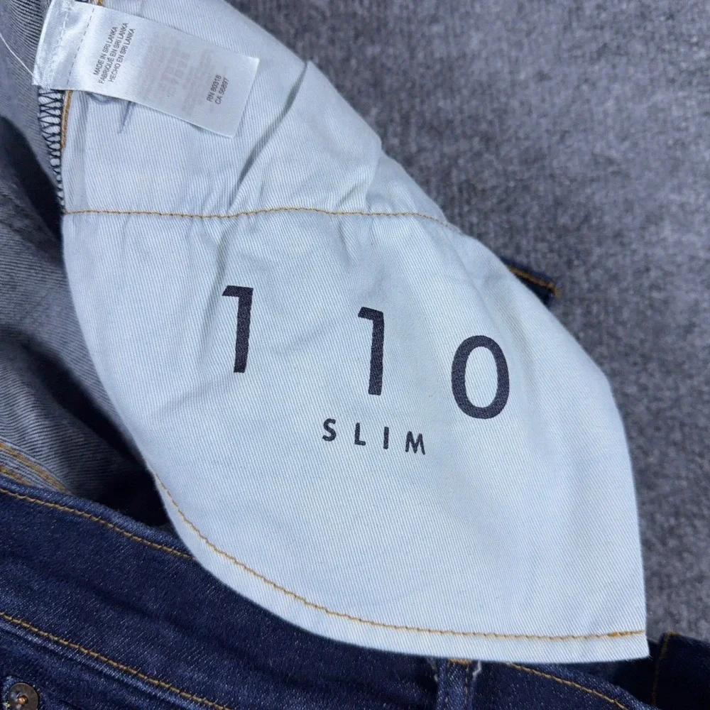 Lucky Brand 110 Slim Jeans Mens W34 L32 Dark Wash Indigo Denim Stretch Pants
